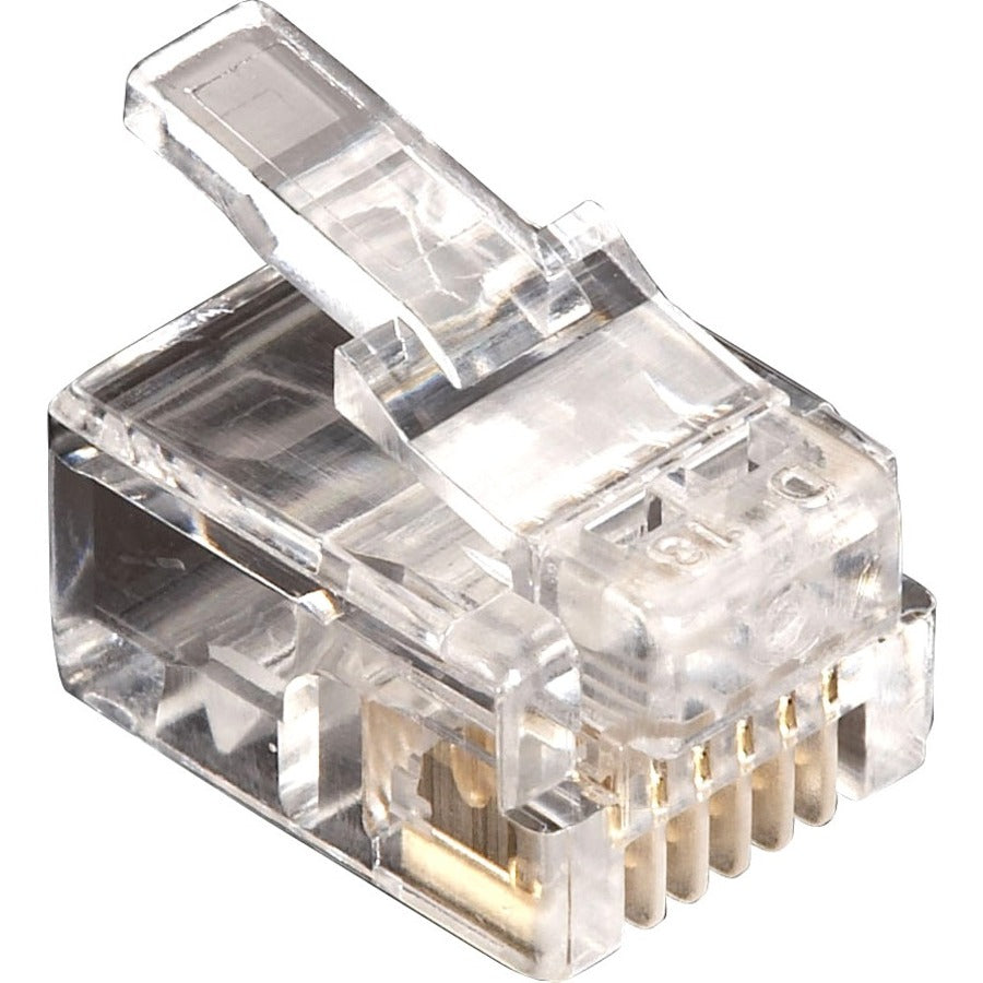 Black Box RJ11 Unshielded Modular Plug 6 Wire 10 Pack