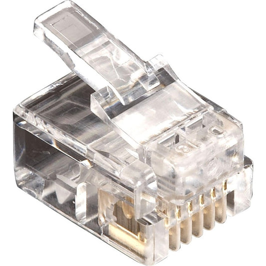 Black Box RJ11 Unshielded Modular Plug 6 Wire 10 Pack