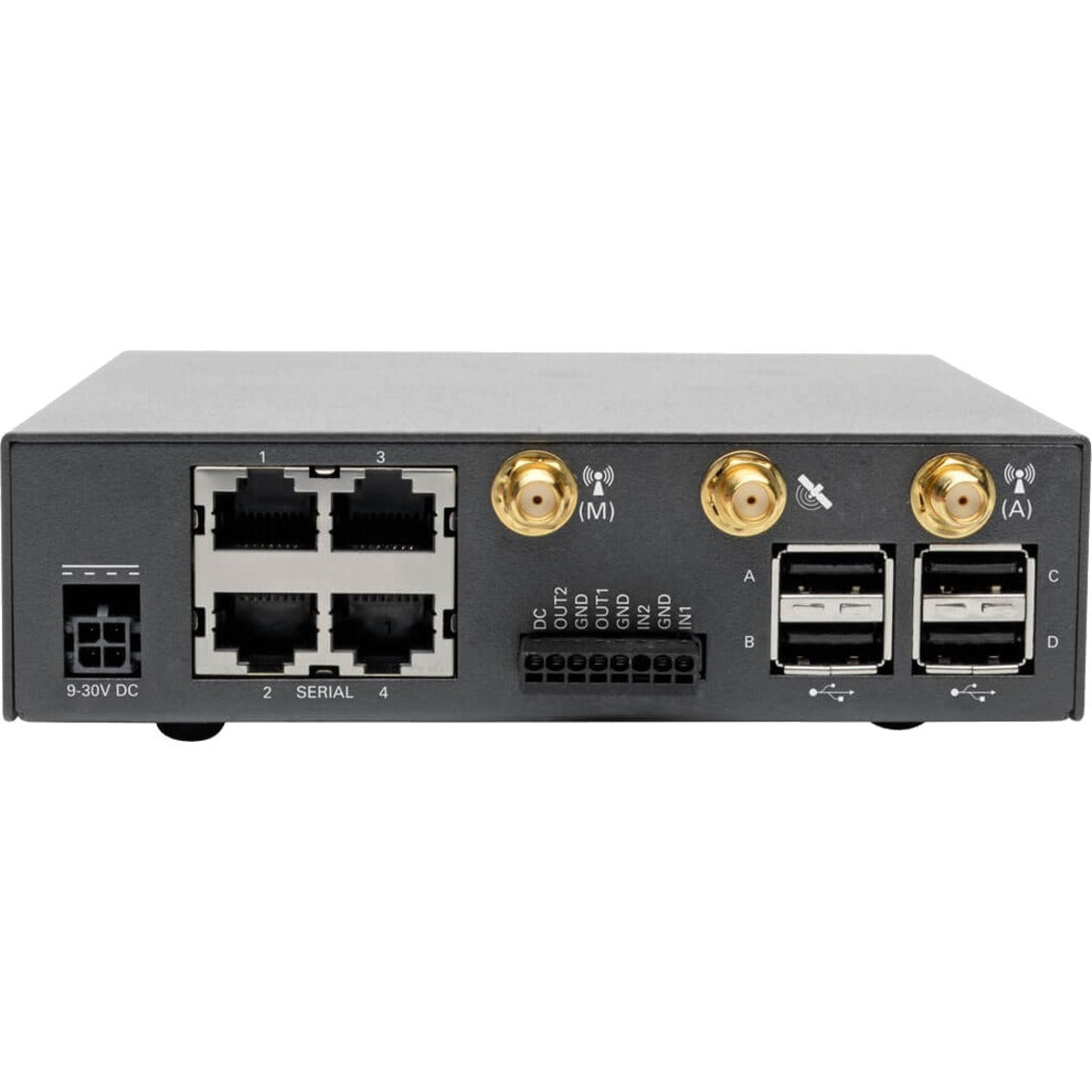 Tripp Lite 4-Port Console Server with 4G LTE Cellular Gateway Dual GbE NIC 4Gb Flash and Dual SIM