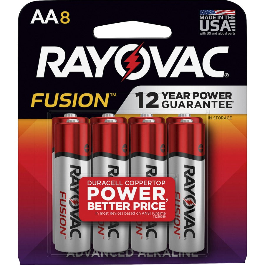 Rayovac Fusion Advanced Alkaline AA Batteries