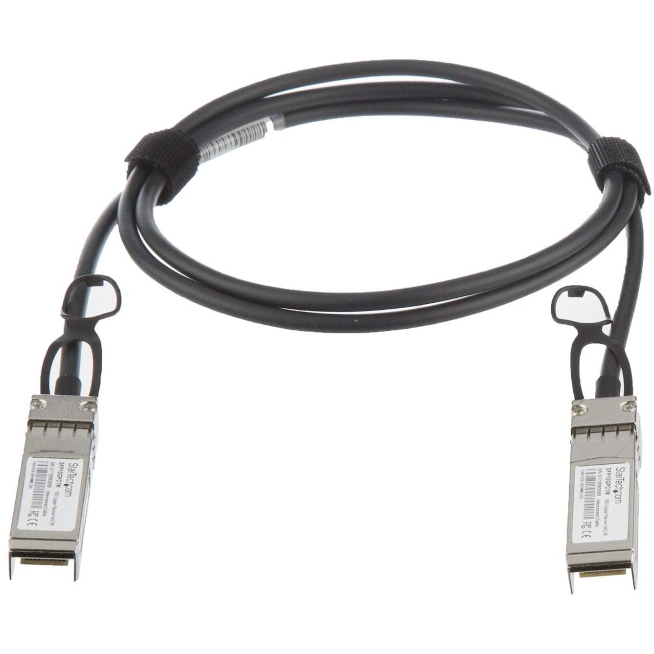 StarTech.com MSA Uncoded Compatible 1m 10G SFP+ to SFP+ Direct Attach Cable - 10 GbE SFP+ Copper DAC 10 Gbps Low Power Passive Twinax