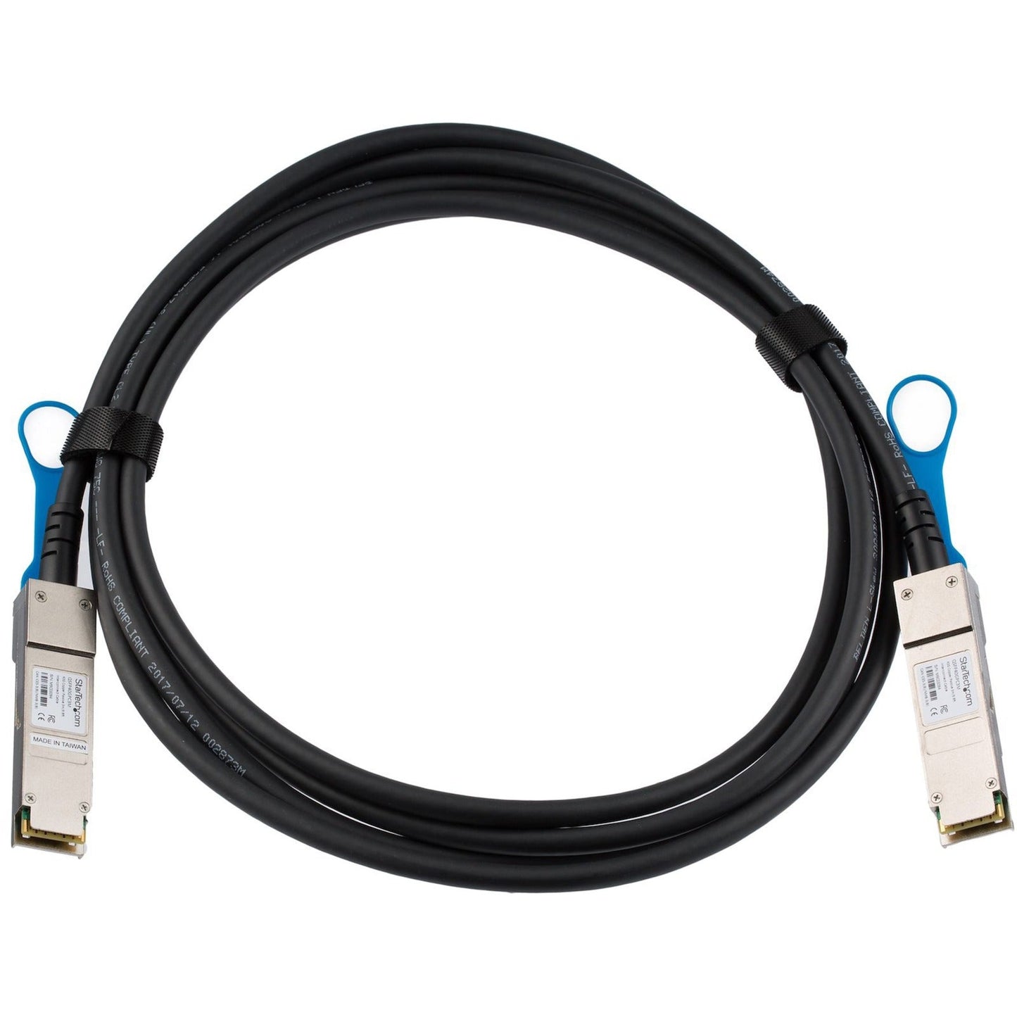 StarTech.com MSA Uncoded Compatible 3m 40G QSFP+ to QSFP+ Direct Attach Cable - 40 GbE QSFP+ Copper DAC 40 Gbps Low Power Passive Twinax