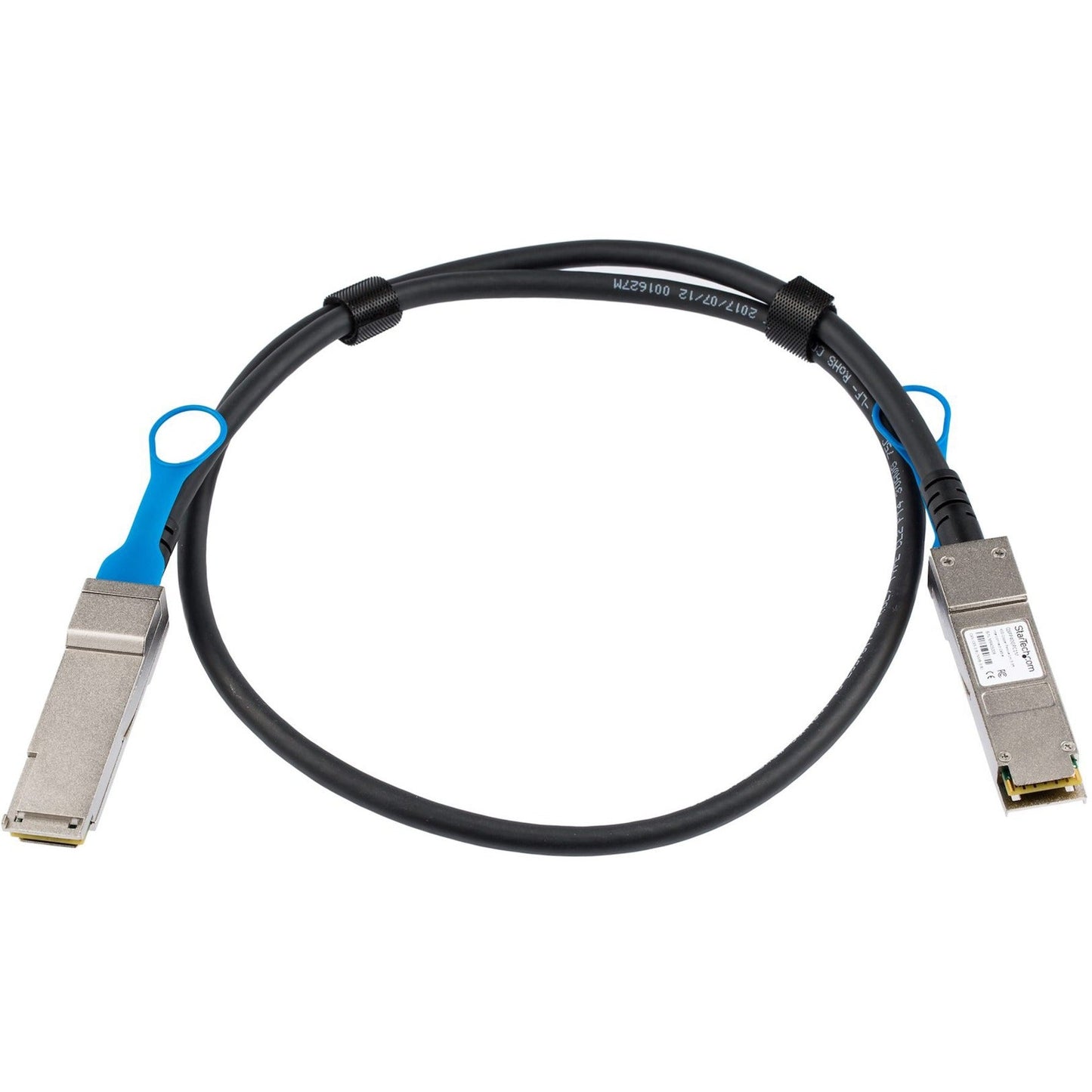 StarTech.com MSA Uncoded Compatible 1m 40G QSFP+ to QSFP+ Direct Attach Cable - 40 GbE QSFP+ Copper DAC 40 Gbps Low Power Passive Twinax