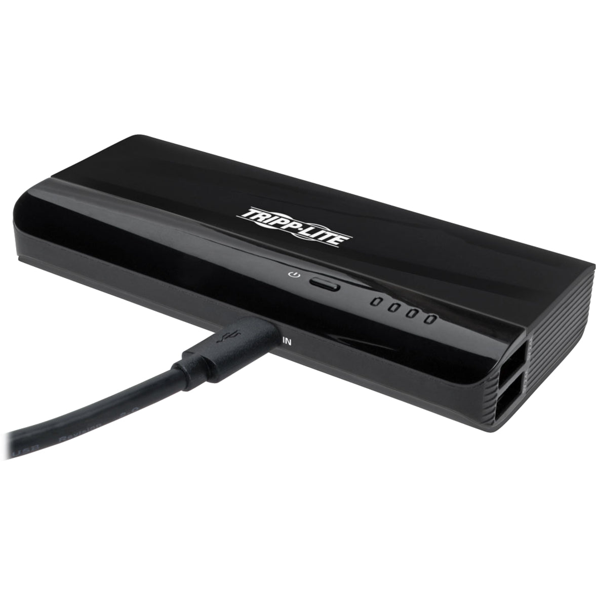 Tripp Lite Portable Charger 2x USB-A 12000mAh Power Bank Lithium-Ion Auto Sensing Black