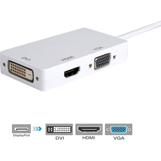 Axiom 3-in-1 DisplayPort to HDMI VGA and DVI Video Adapter