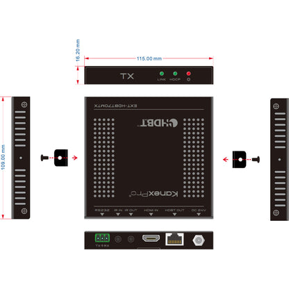 KanexPro UltraSlim 4K/30 HDMI Transmitter over HDBaseT- 230ft. (70m)