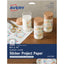 Avery® Inkjet Printable Adhesive Paper - Glossy Clear