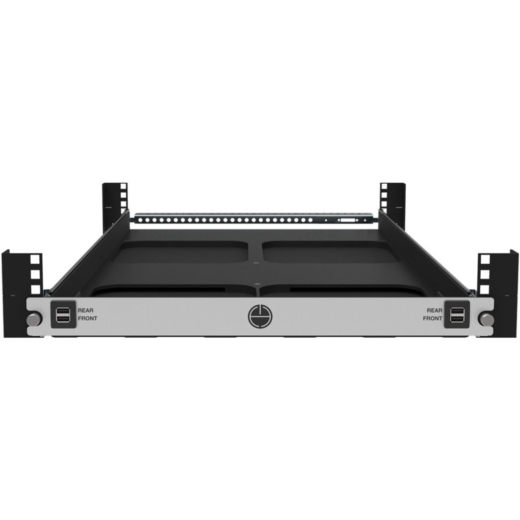 Rack Solutions 1U Mini Rack Access Tool-Less Shelf for Four Apple Mac Mini with USB