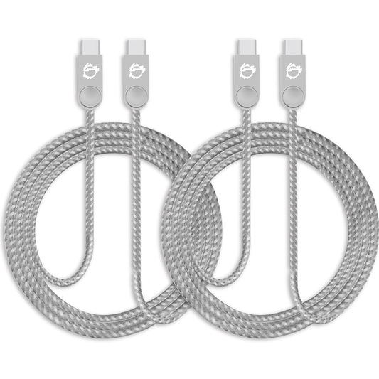 SIIG Zinc Alloy USB-C to USB-C Charging & Sync Braided Cable - 3.3ft 2-Pack
