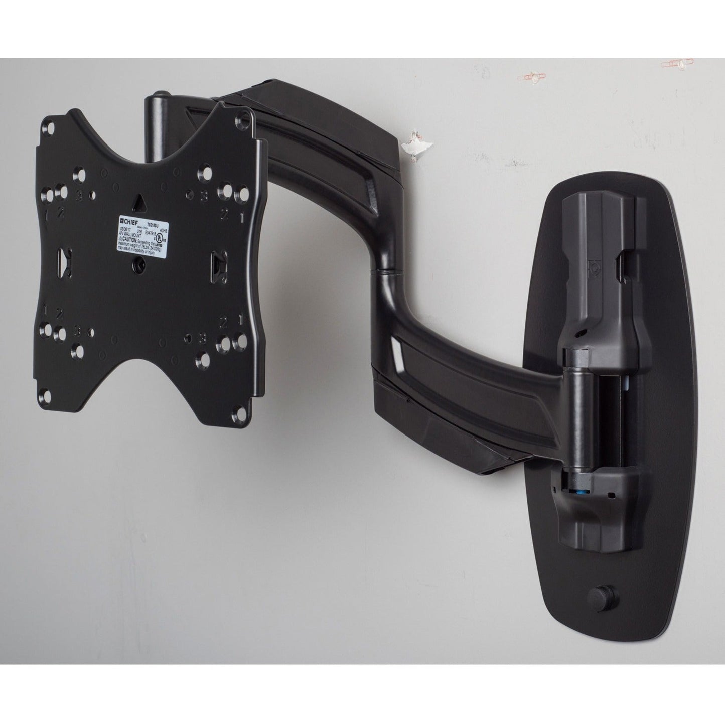 Chief Thinstall Swing Arm Metal Stud Wall Plate - Black