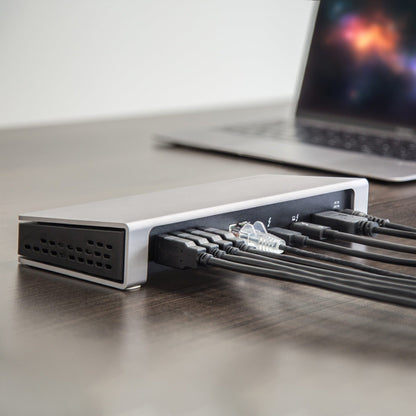 StarTech.com Thunderbolt 3 Dock - Dual Monitor 4K 60Hz TB3 Docking Station with DisplayPort - 85W Power Delivery 6-Port USB 3.0 SD GbE
