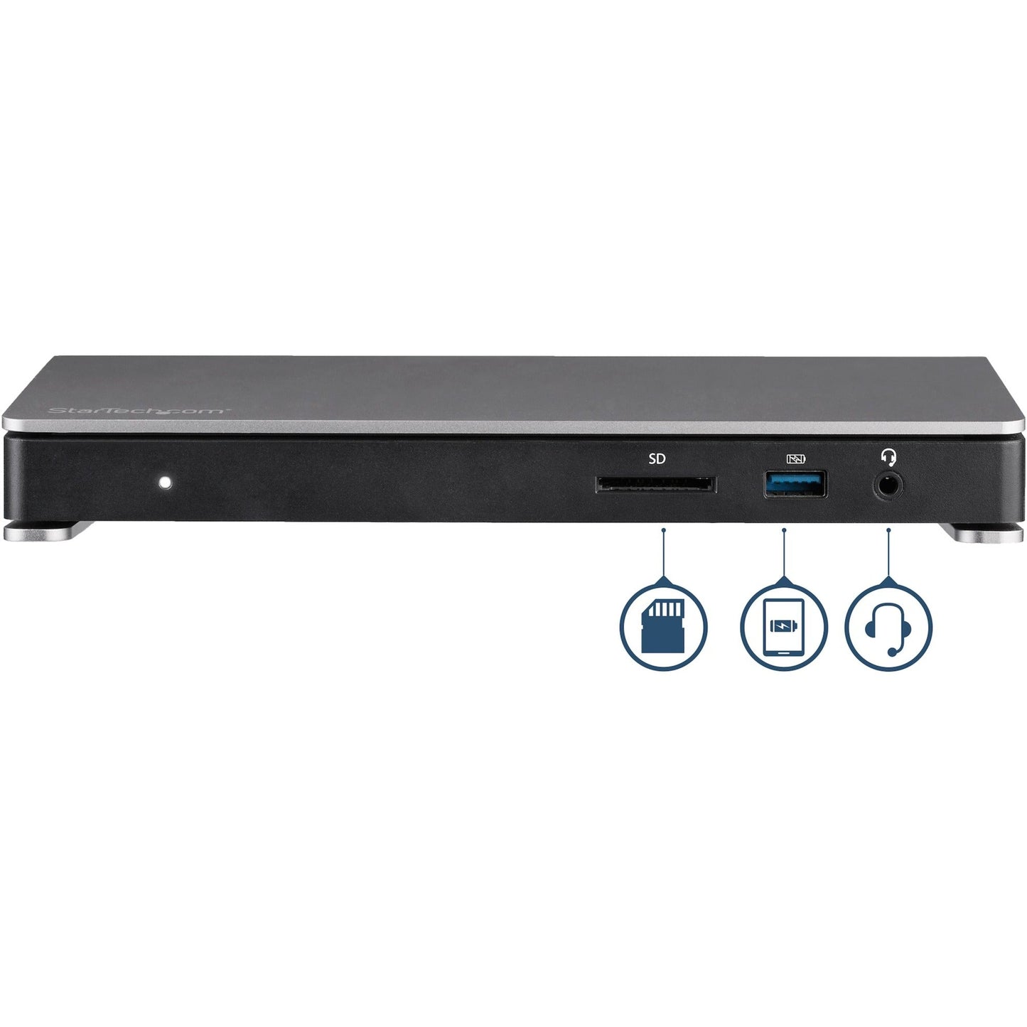 StarTech.com Thunderbolt 3 Dock - Dual Monitor 4K 60Hz TB3 Docking Station with DisplayPort - 85W Power Delivery 6-Port USB 3.0 SD GbE