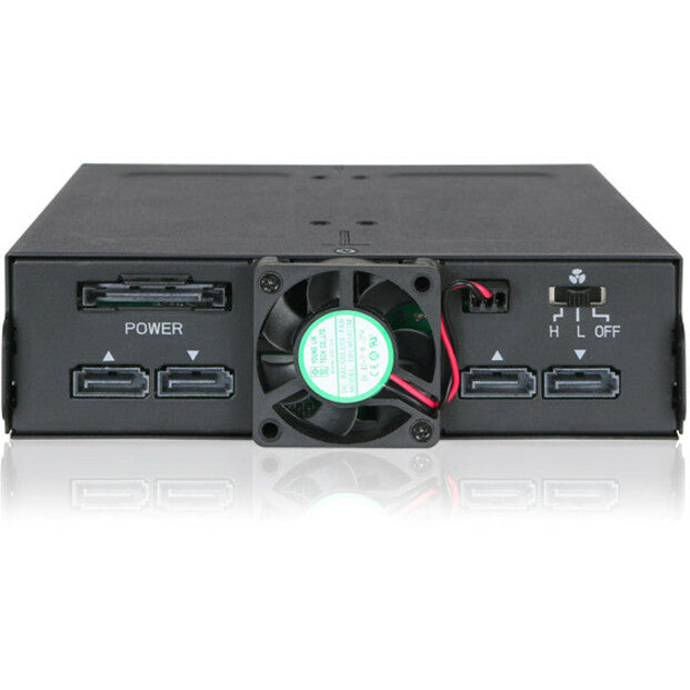 Icy Dock ToughArmor MB607SP-B Drive Enclosure for 5.25" - Serial ATA/600 Host Interface Internal - Black