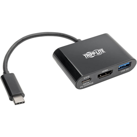 Tripp Lite USB C to HDMI Multiport Adapter w/ USB Hub HDMI PD Charging USB Type C USB-C Thunderbolt 3 Compatible