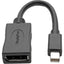 Tripp Lite Keyspan Mini DisplayPort to DisplayPort Adapter 4K 60 Hz Black (M/F) 6-in. (15.24 cm)