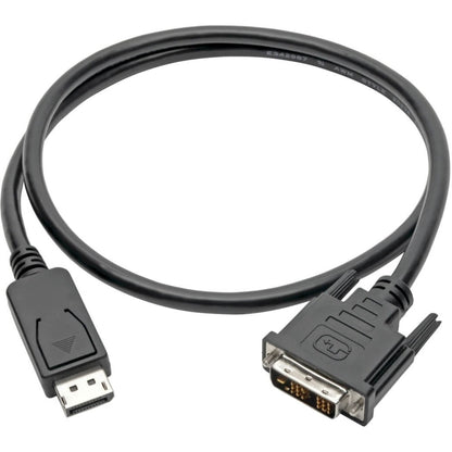 Tripp Lite DisplayPort to DVI Adapter Cable (DP with Latches to DVI-D Single Link M/M) 3 ft. (0.9 m)