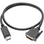Tripp Lite DisplayPort to DVI Adapter Cable (DP with Latches to DVI-D Single Link M/M) 3 ft. (0.9 m)