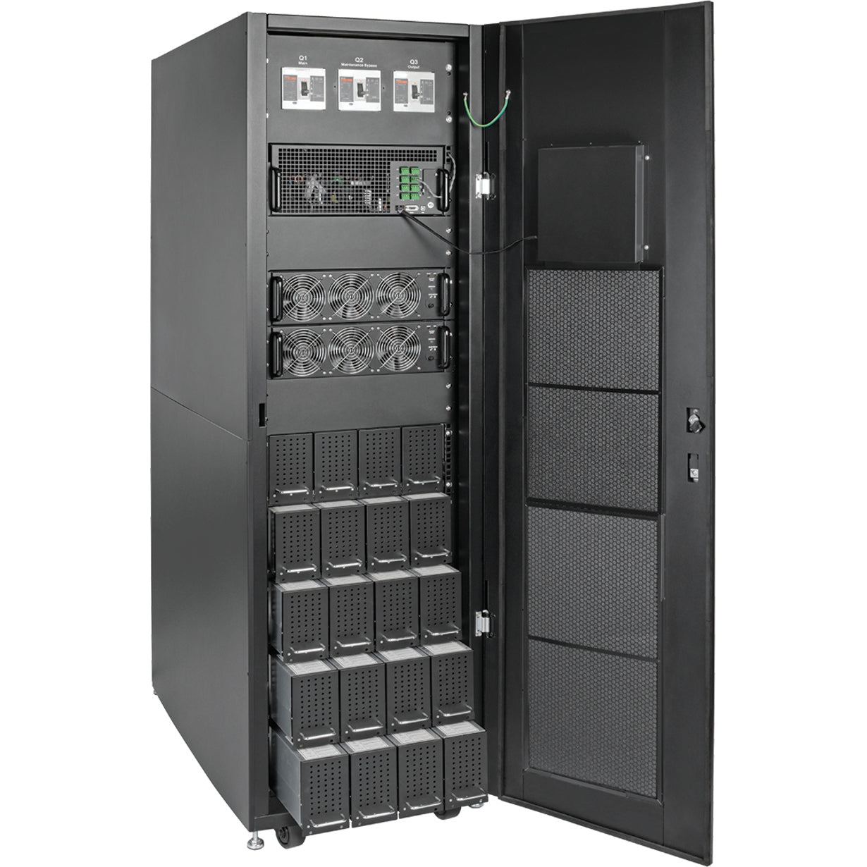 Tripp Lite SmartOnline SVX Series 90kVA 400/230V 50/60Hz Modular Scalable 3-Phase On-Line Double-Conversion Medium-Frame UPS System 5 Battery Modules