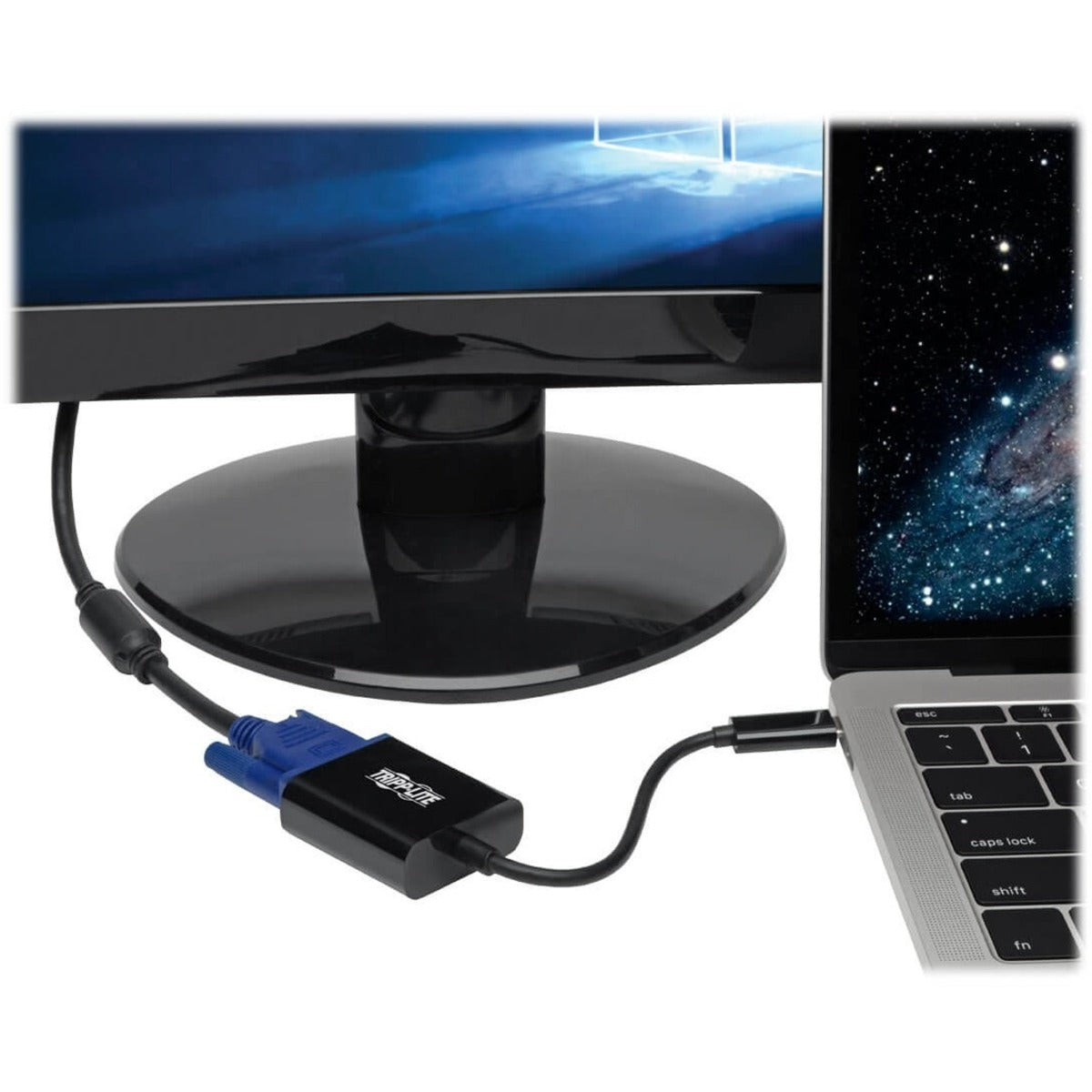 Tripp Lite USB C to VGA Adapter Converter Thunderbolt 3 - M/F USB 3.1 1080p Black USB Type C USB-C USB Type-C