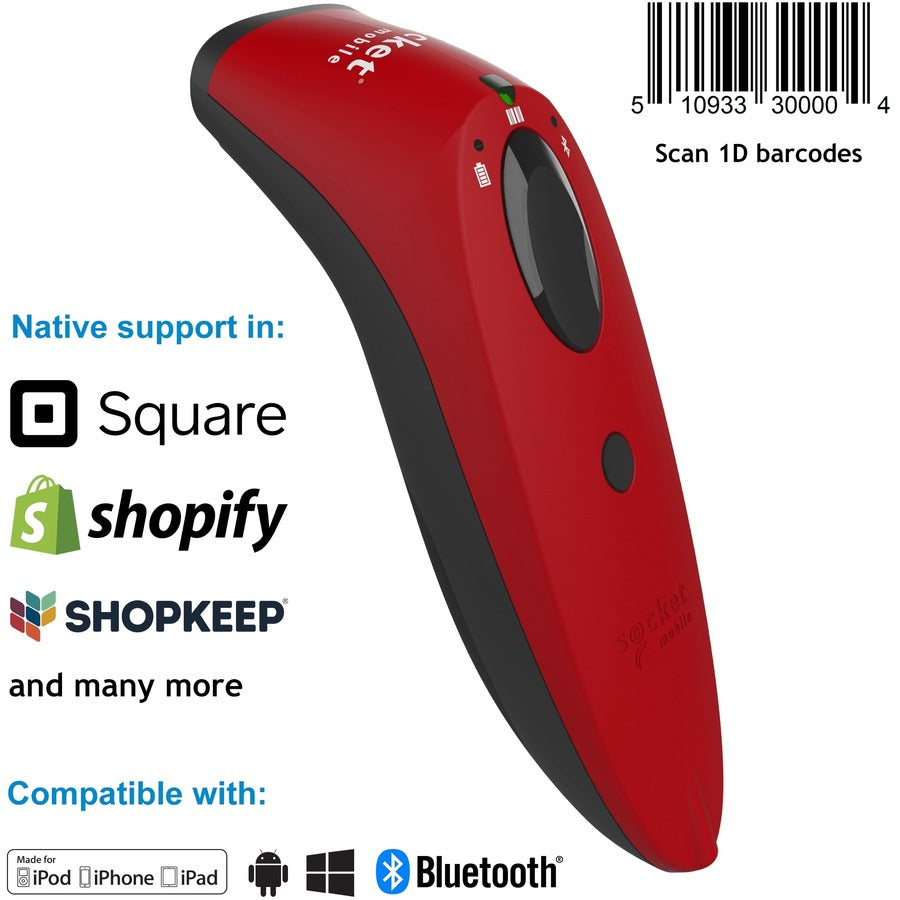 SOCKETSCAN S730 1D LASER RED   