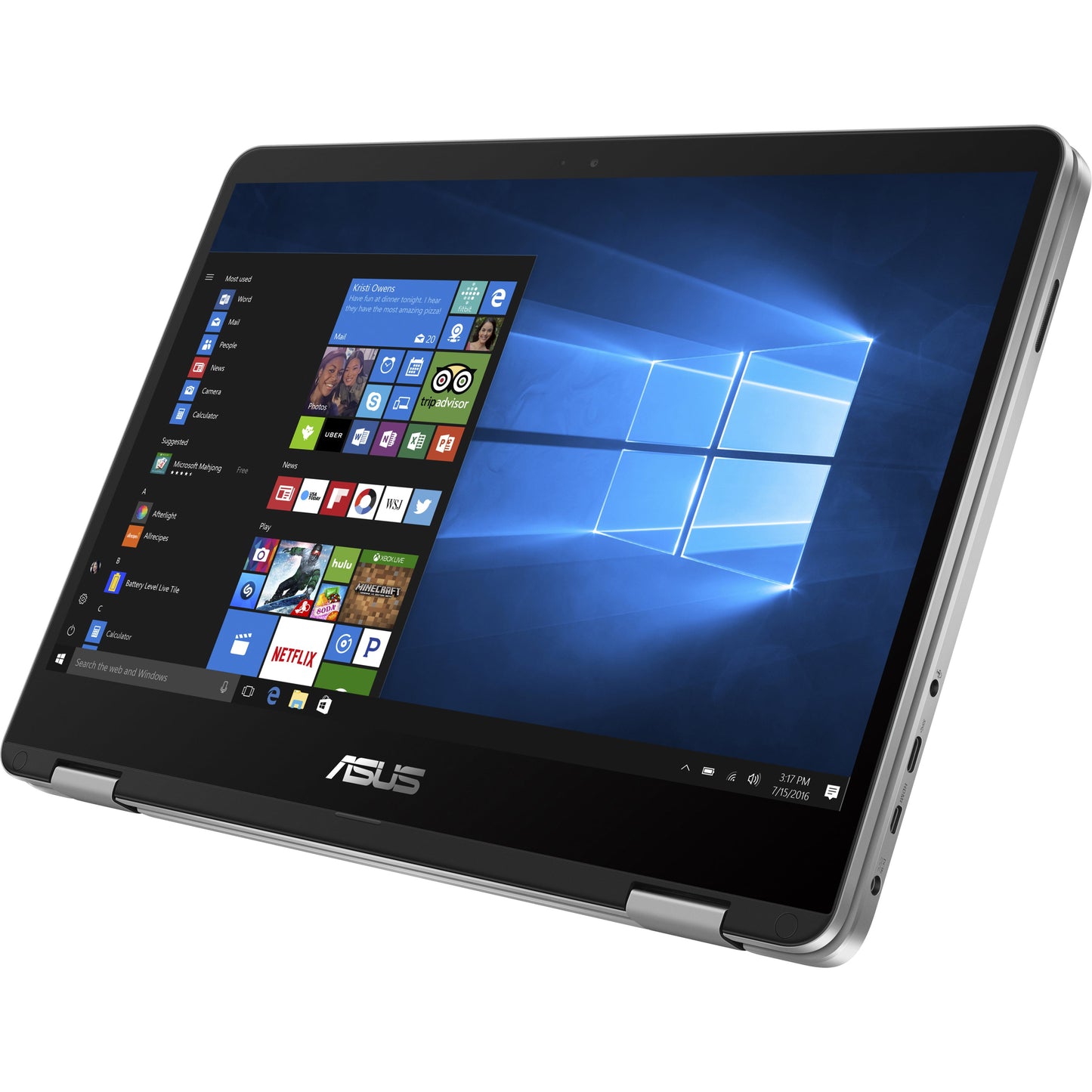 Asus VivoBook Flip 14 TP401 TP401CA-DHM4T 14" Touchscreen Convertible Notebook - 1920 x 1080 - Intel Core M 7th Gen m3-7Y30 Dual-core (2 Core) 1 GHz - 4 GB Total RAM - 64 GB Flash Memory