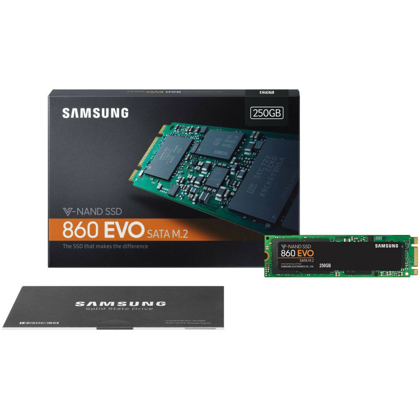 Samsung 860 EVO 250 GB Solid State Drive - M.2 2280 Internal - SATA (SATA/600)