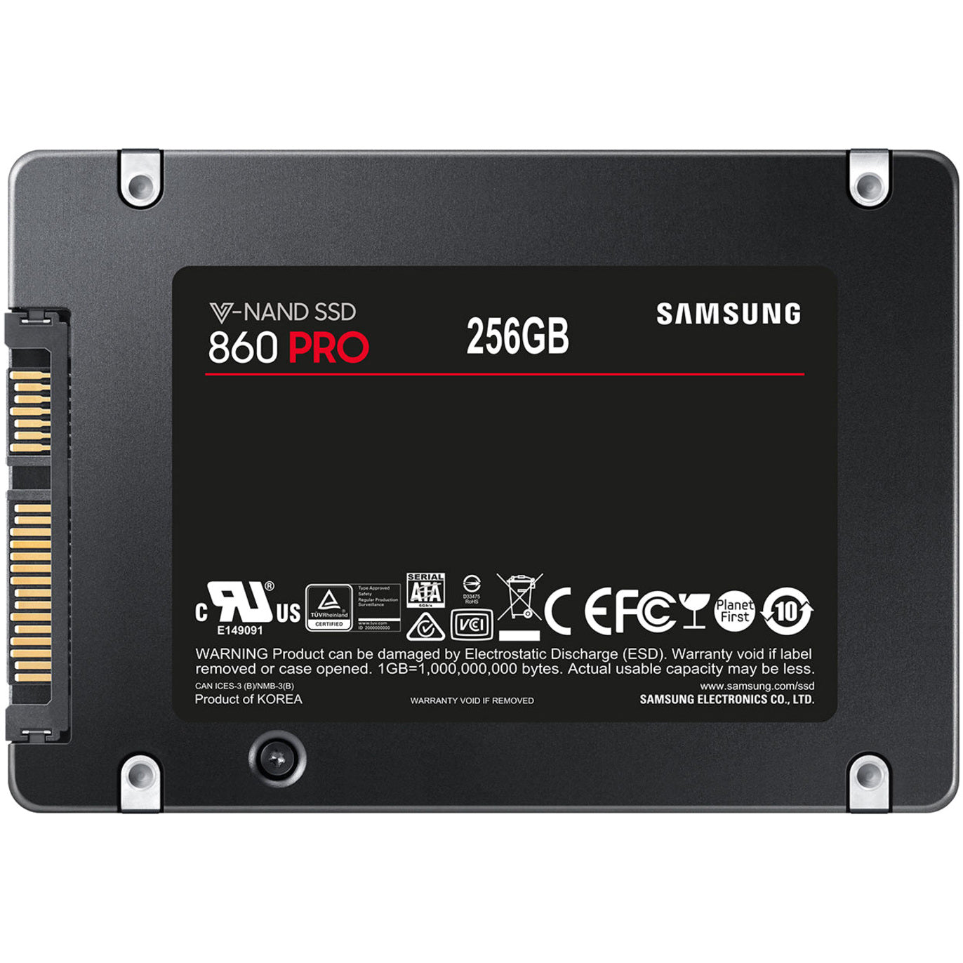 Samsung 860 PRO MZ-76P256E 256 GB Solid State Drive - 2.5" Internal - SATA (SATA/600)