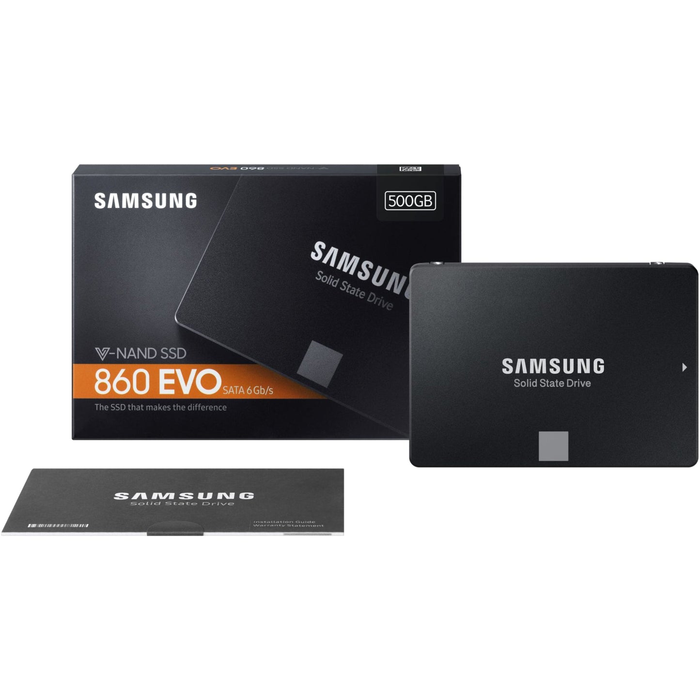 Samsung 860 EVO MZ-76E500E 500 GB Solid State Drive - 2.5" Internal - SATA (SATA/600)