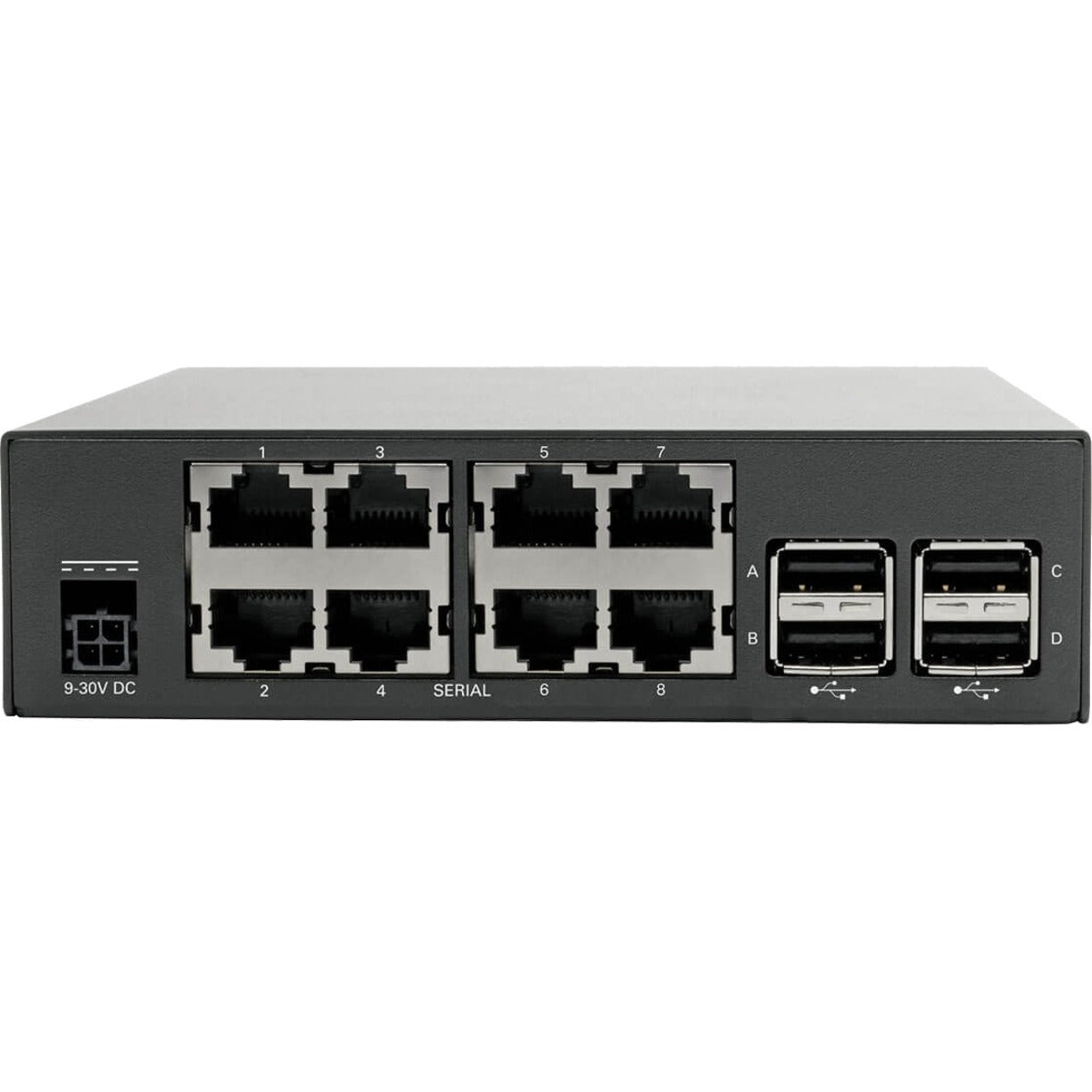 Tripp Lite 8-Port Serial Console Server with Dual GbE NIC Flash and 4 USB Ports