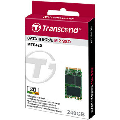 Transcend MTS820 240 GB Solid State Drive - M.2 Internal - SATA (SATA/600)