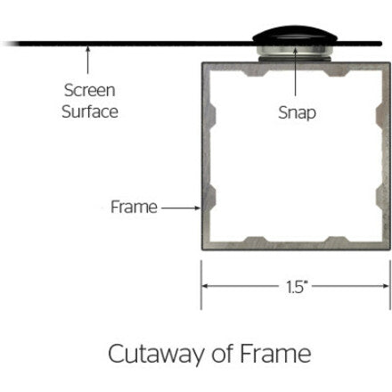 Da-Lite Da-Snap 189" Fixed Frame Projection Screen
