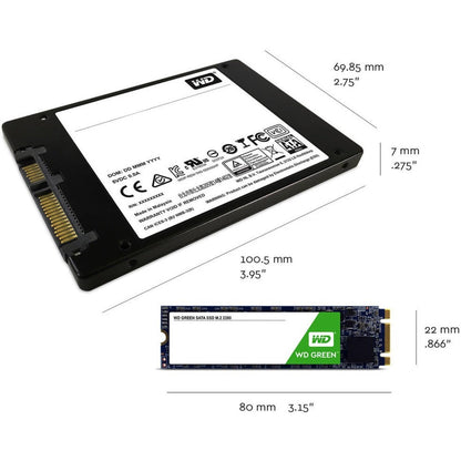 Western Digital Green WDS240G2G0B 240 GB Solid State Drive - M.2 2280 Internal - SATA (SATA/600)