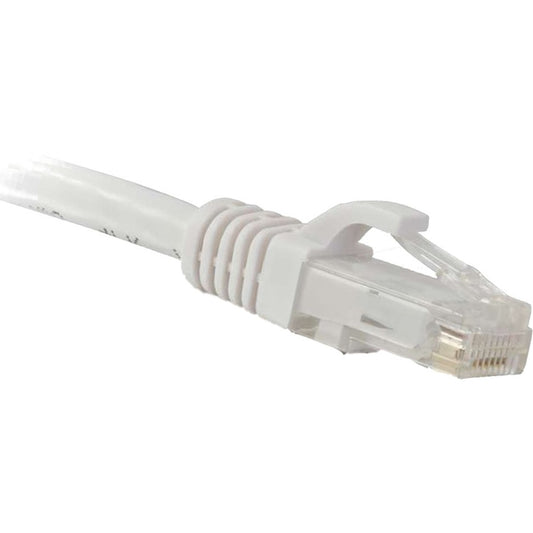 12FT CAT6 WHITE BOOTED SNAGLESS