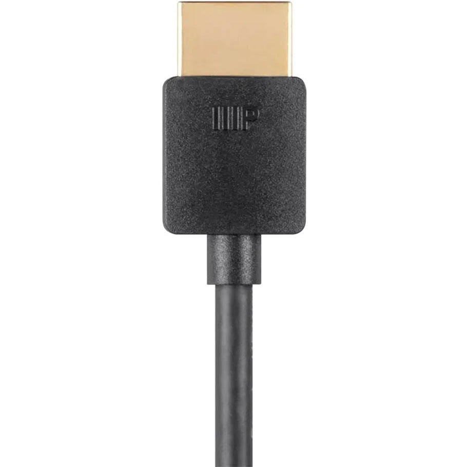 Monoprice 4K Slim Certified Premium High Speed HDMI Cable 1ft - 18Gbps Black