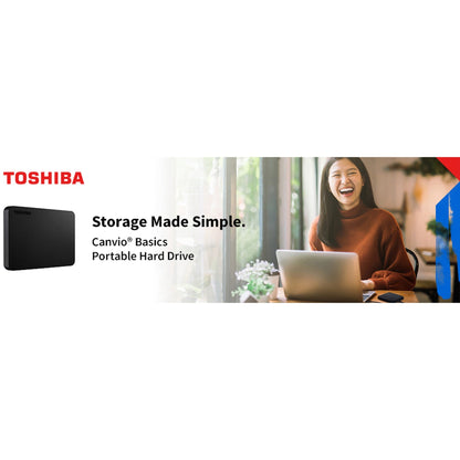 Toshiba Canvio Basics 2 TB Portable Hard Drive - External - Black