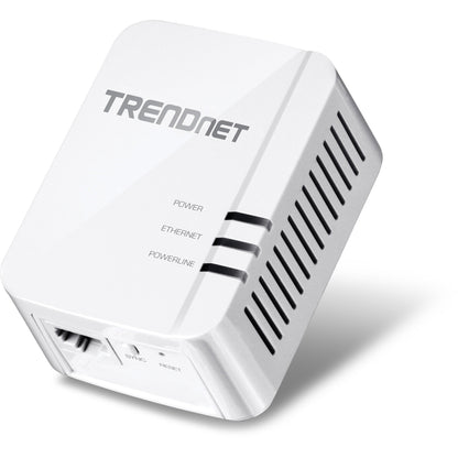 TRENDnet Powerline 1300 AV2 Adapter Kit Includes 2 x TPL-422E Powerline Ethernet Adapters IEEE 1905.1 & IEEE 1901 Gigabit Port Range Up To 300m (984 ft) Simple Installation White TPL-422E2K