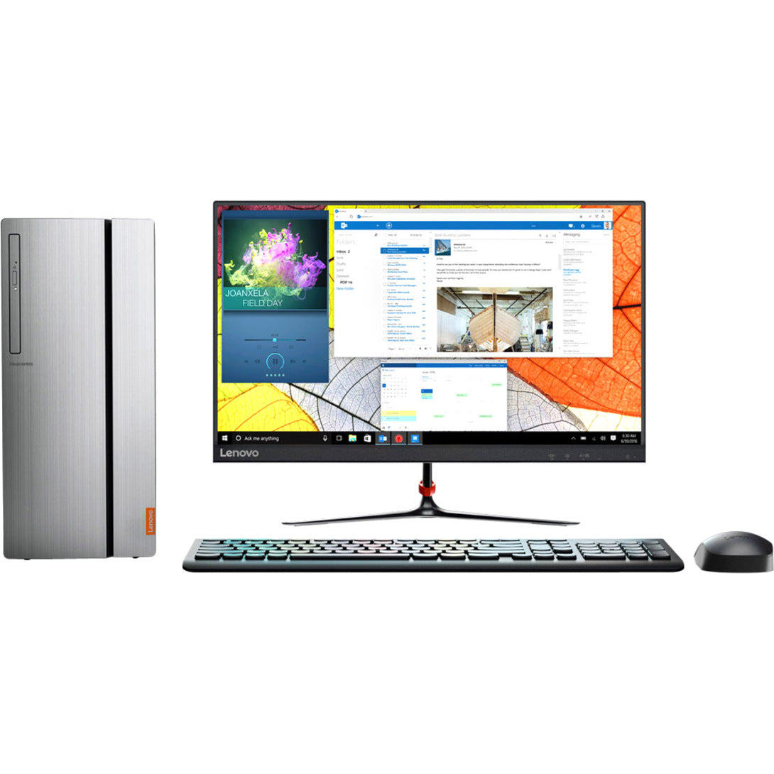 Lenovo IdeaCentre 720-18ASU 90H10055US Desktop Computer - AMD Ryzen 7 1700 3 GHz - 12 GB RAM DDR4 SDRAM - 1 TB HDD