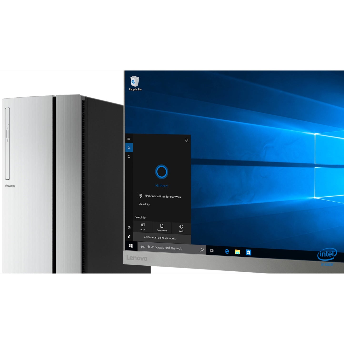 Lenovo IdeaCentre 720-18ICB 90HT0005US Desktop Computer - Intel Core i7 8th Gen i7-8700 3.20 GHz - 16 GB RAM DDR4 SDRAM - 16 GB Optane Memory - 2 TB HDD - Black