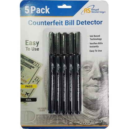 Royal Sovereign 5 Pack of Counterfeit Pens