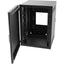 C2G 12RU Swing-Out Wall-Mount Cabinet with Perforated Door-Black-TAA