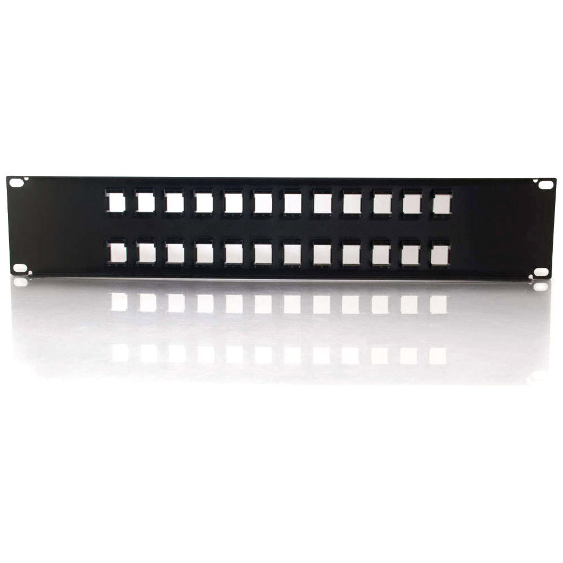 C2G 24-Port Blank Keystone/Multimedia Patch Panel