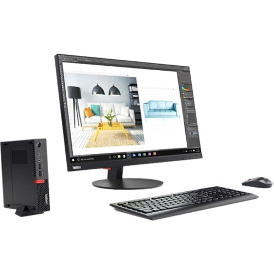Lenovo ThinkCentre M710q 10MQS51H00 Desktop Computer - Intel Core i5 7th Gen i5-7400T 2.40 GHz - 8 GB RAM DDR4 SDRAM - 500 GB HDD - Tiny