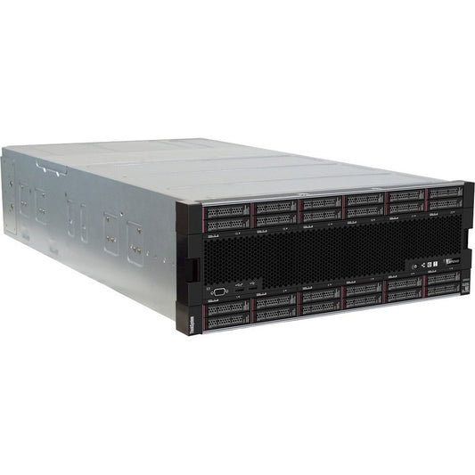 Lenovo ThinkSystem SR950 7X12A027NA 4U Rack Server - 4 x Intel Xeon Platinum 8180 2.50 GHz - 1.54 TB RAM - 36.48 TB SSD - (8 x 3.84TB 2 x 480GB 6 x 800GB) SSD Configuration - 12Gb/s SAS Serial ATA/600 Controller