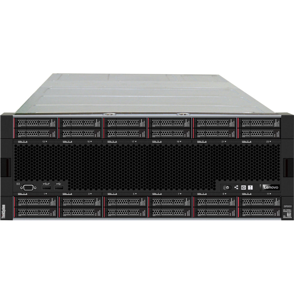 Lenovo ThinkSystem SR950 7X12A027NA 4U Rack Server - 4 x Intel Xeon Platinum 8180 2.50 GHz - 1.54 TB RAM - 36.48 TB SSD - (8 x 3.84TB 2 x 480GB 6 x 800GB) SSD Configuration - 12Gb/s SAS Serial ATA/600 Controller