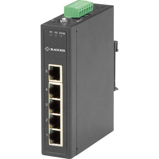 Black Box Industrial 10/100-Mbps Ethernet Switch - Unmanaged Extreme Temperature 5-Port
