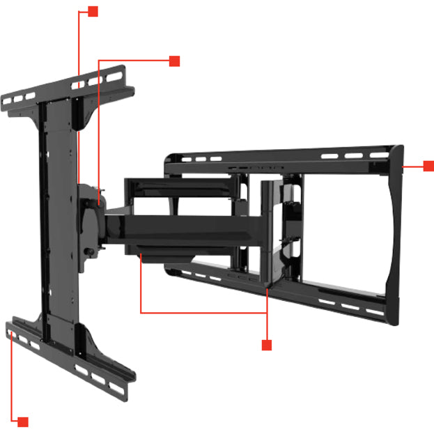 Peerless-AV PA762-UNMH Wall Mount for Flat Panel Display - Black