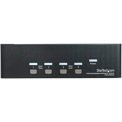 StarTech.com 4 Port Dual DisplayPort KVM Switch - DisplayPort 1.2 KVM - 4K 60Hz