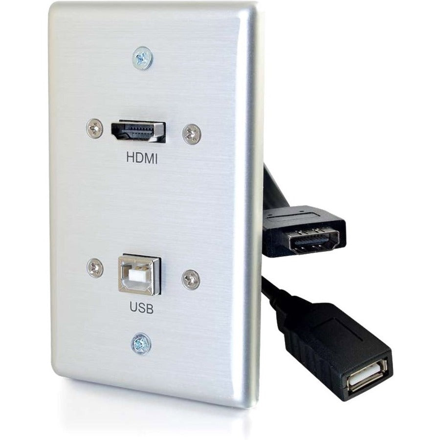 SINGLE GANG USB AND HDMI WALL  