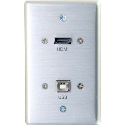 C2G HMDI and USB B Pass Through Wall Plate - Single Gang