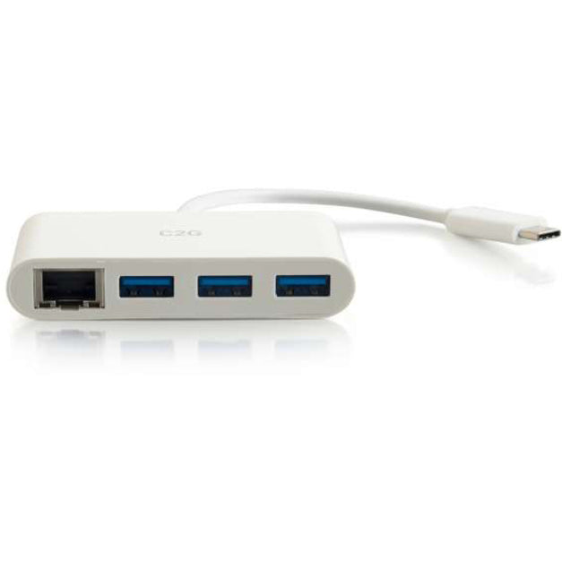 C2G USB C Hub with Ethernet - 3-Port USB Hub